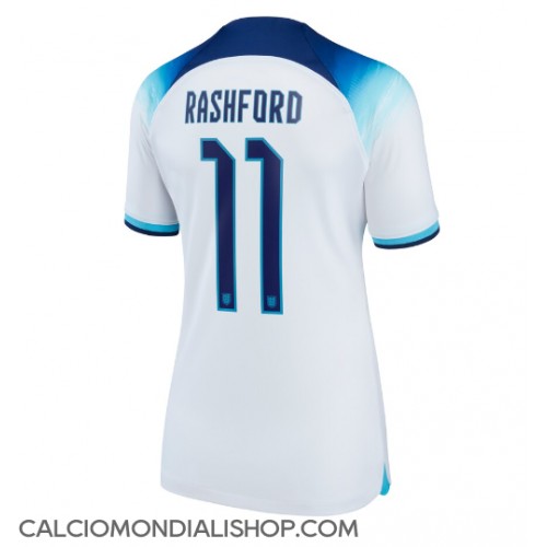 Maglie da calcio Inghilterra Marcus Rashford #11 Prima Maglia Femminile Mondiali 2022 Manica Corta